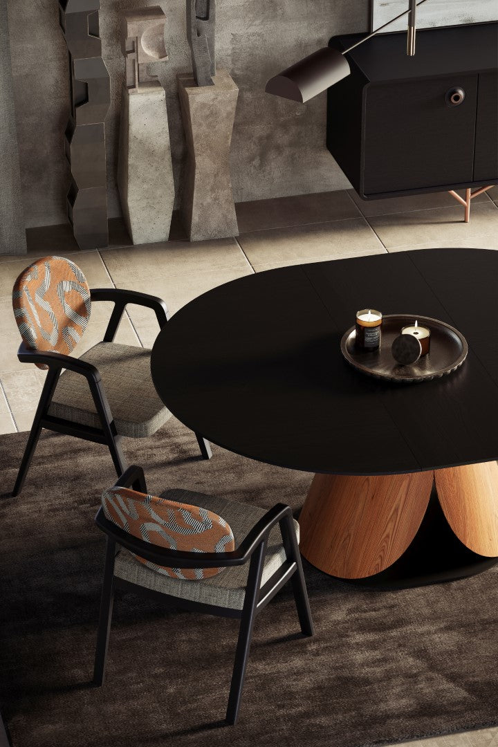 Τραπεζαρία Kappa / Black Finish Edge Series